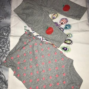 Bay gap ruffle one piece and leggings